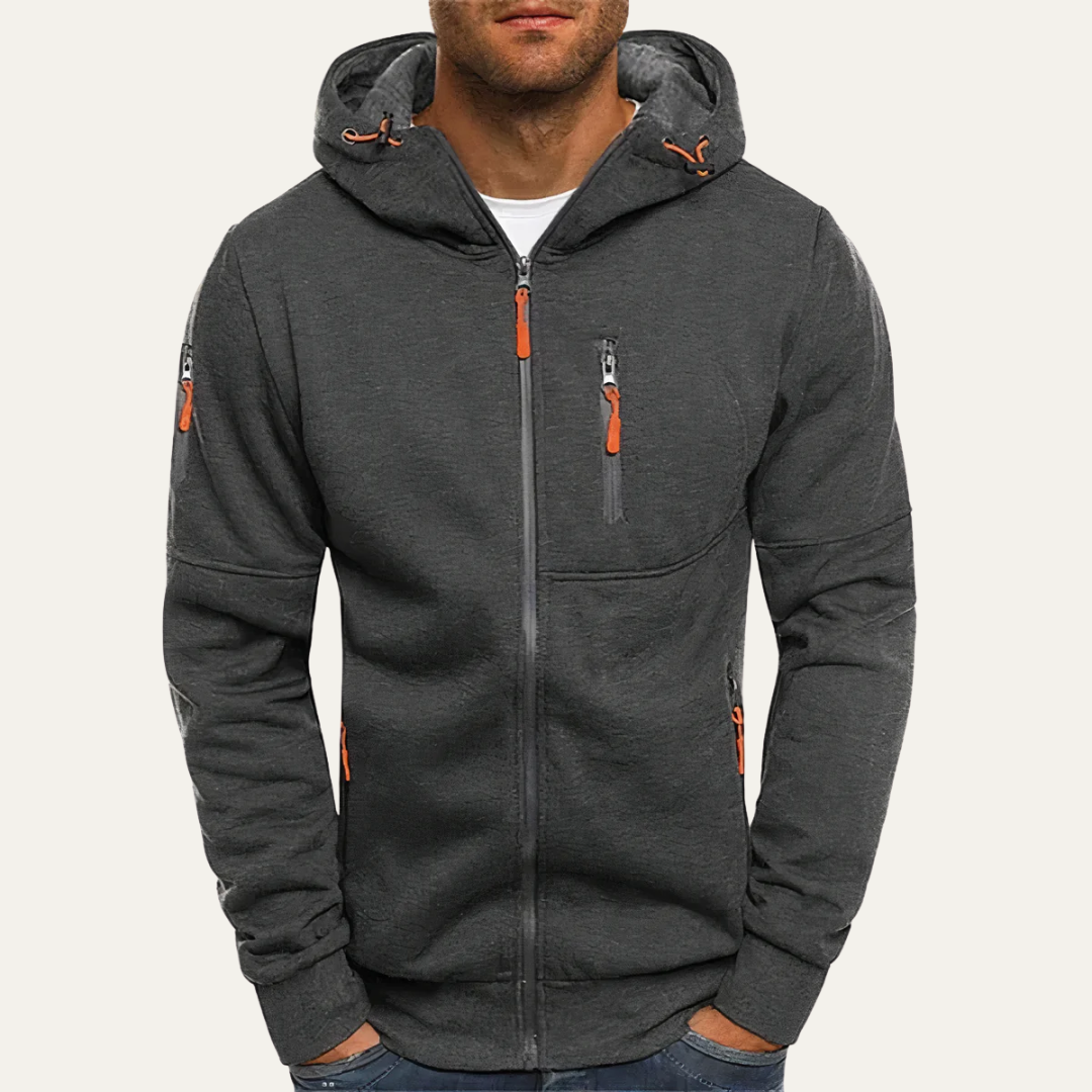 Men’s Full Zip Functional Hooded Sweatshirt