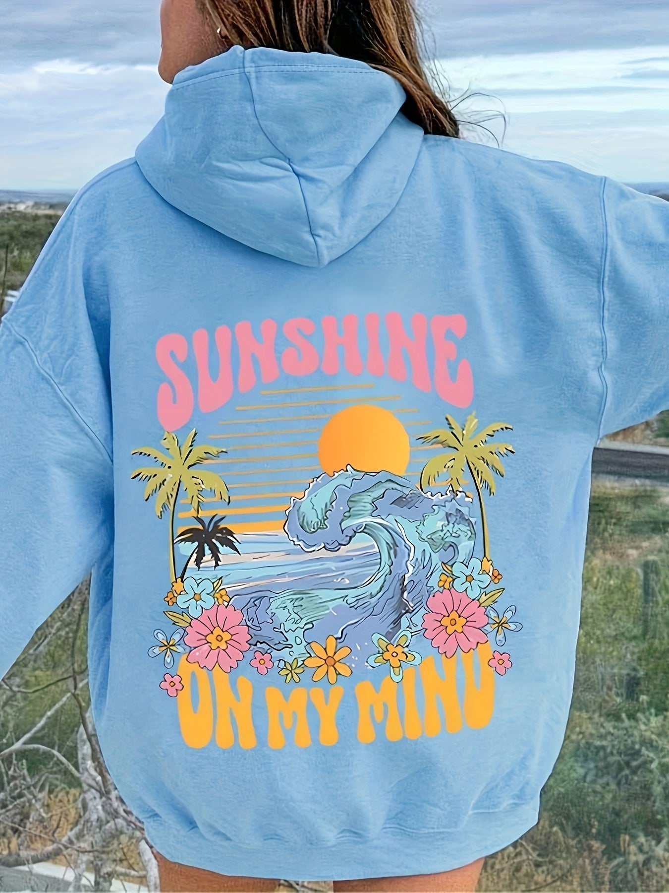 Cozy Women's Loose Fit Hoodie with Fun Design