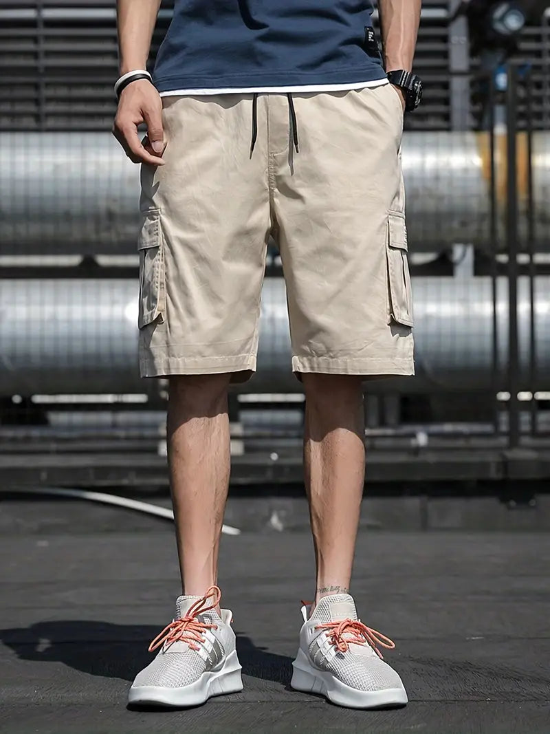 Logan Cargo Shorts: Drawstring Waist & Multiple Pockets