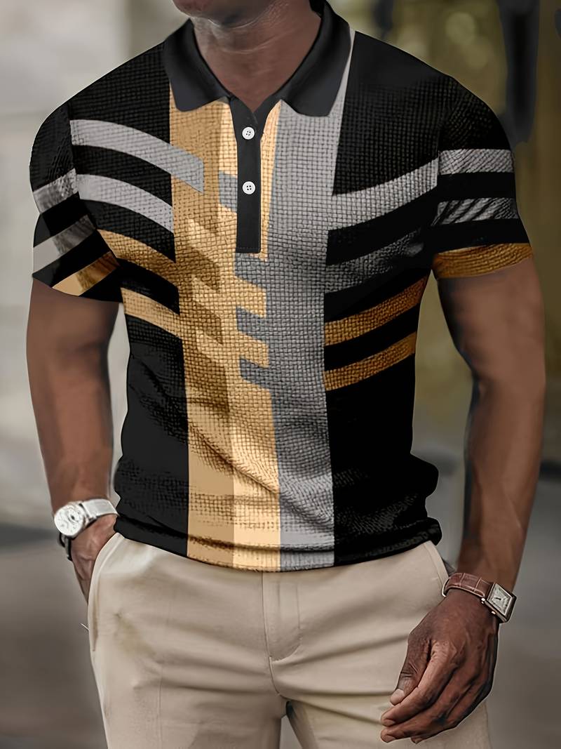 Daniel Vintage-Style Casual Quarter-Button Shirt