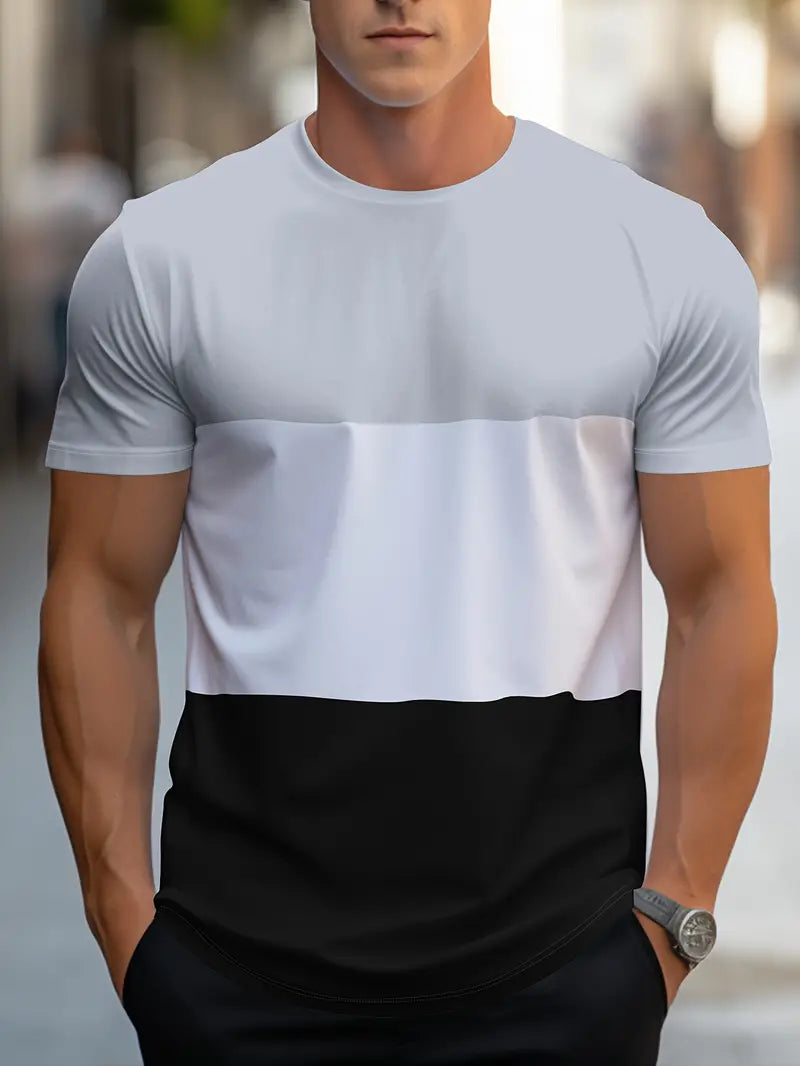 Stylish Michael color-blocked tee for summer