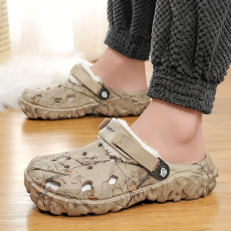 Men’s Winter Lined Crocs - Cozy Indoor House Shoes