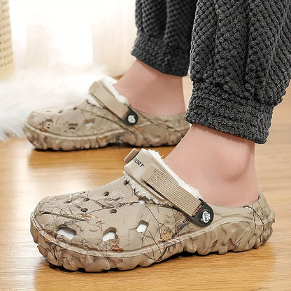 Men’s Winter Lined Crocs - Cozy Indoor House Shoes