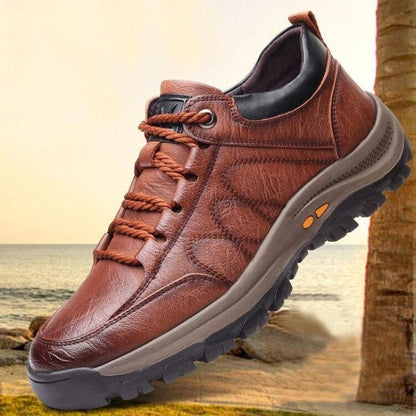 Orthopedic outdoor leather shoes for men