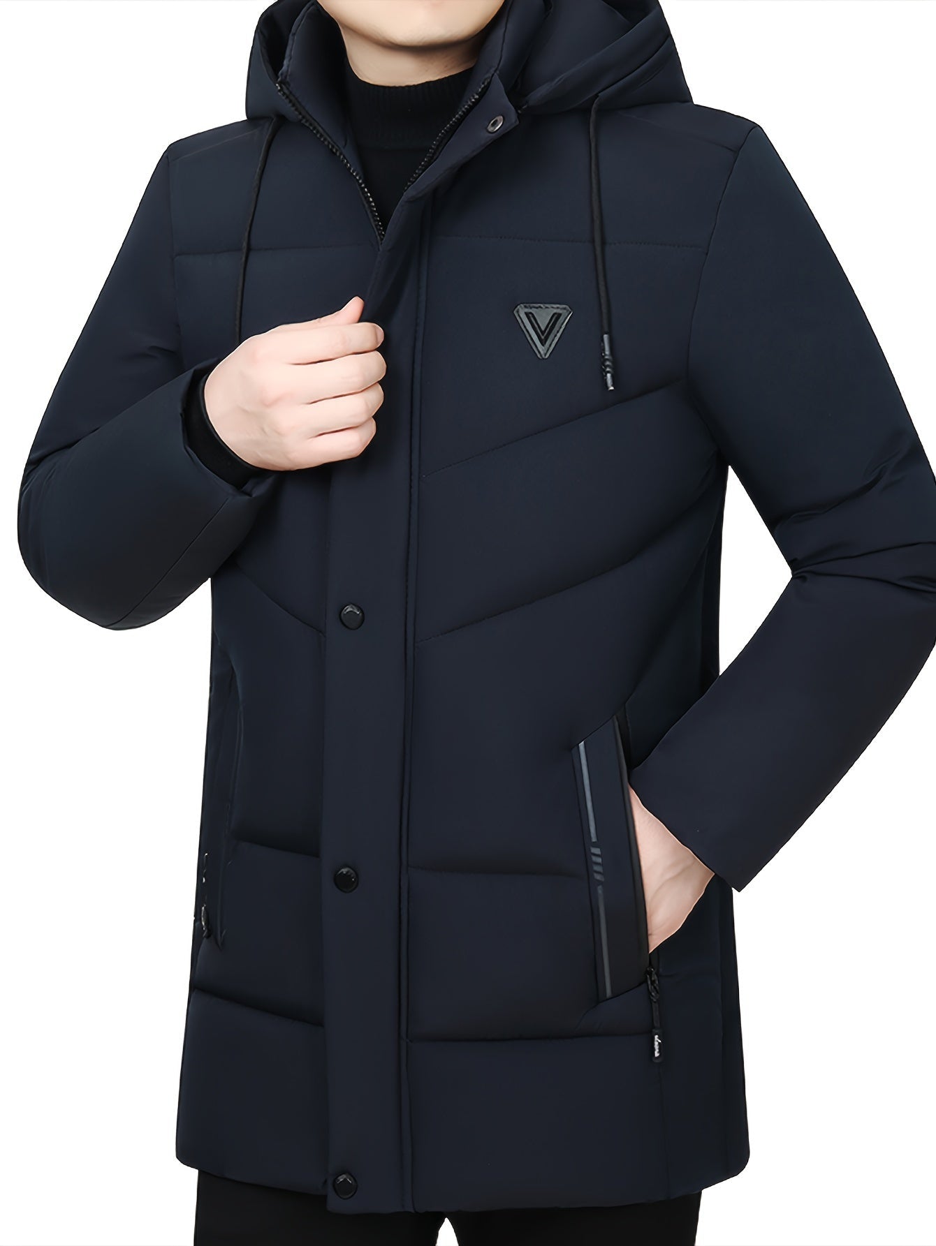 Warm Faux Leather Jacket with Cozy Fleece Lining for Men