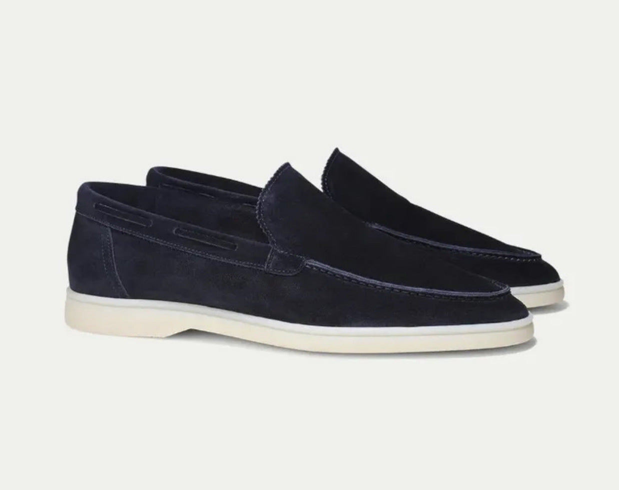 Matte Suede Slip-On Loafers