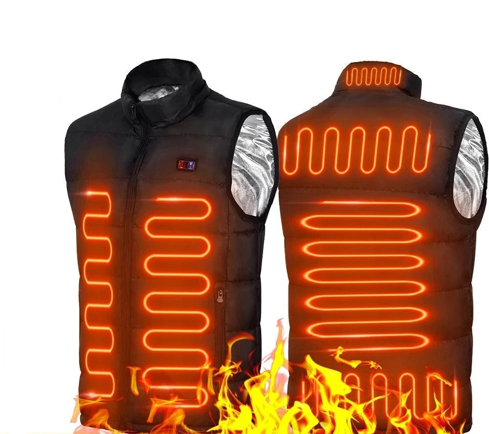 CoreHeat | 9-Zone Heated Vest for Outdoor Activities & Sports