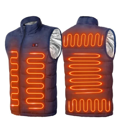 CoreHeat | 9-Zone Heated Vest for Outdoor Activities & Sports