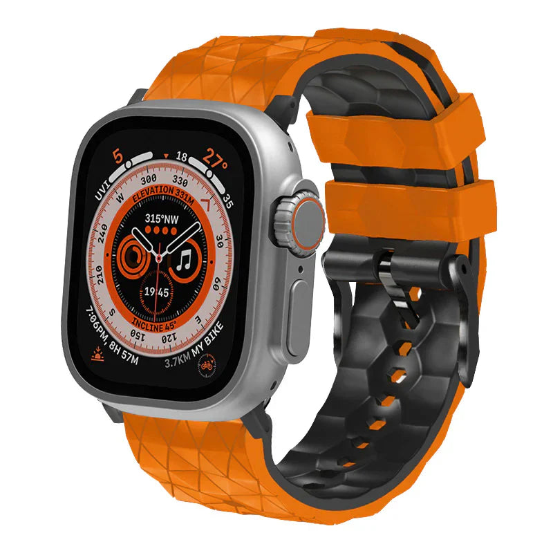 Sporty Two-Tone Football Strap For Apple Watch