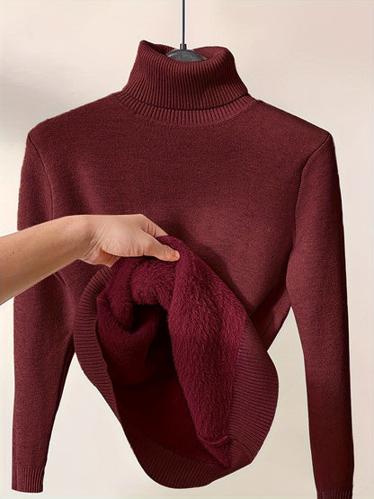 Women's Warm Classic Crew Neck Sweater