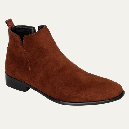 The Chantilly Men’s Elegant Leather Slip On Business Dress Ankle Boots