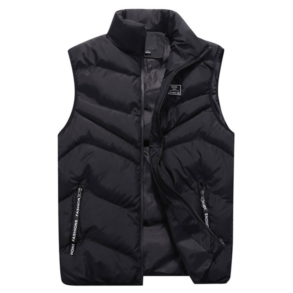 Men’s Chevron Quilted Sleeveless Puffer Vest