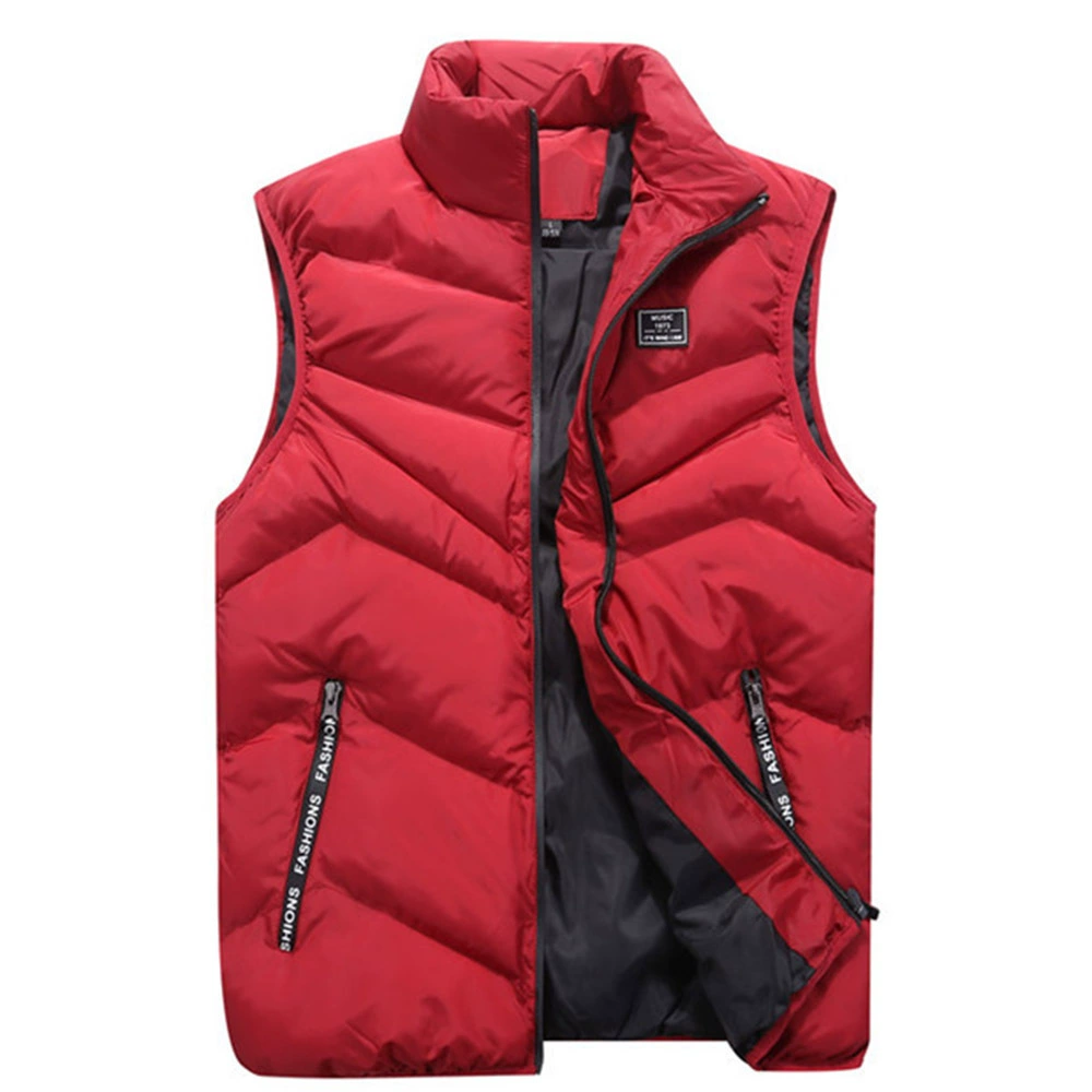 Men’s Chevron Quilted Sleeveless Puffer Vest