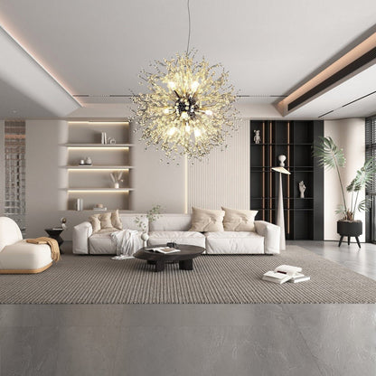 Luxurious Glass Floral Pendant Ceiling Lamp - BritishElegance