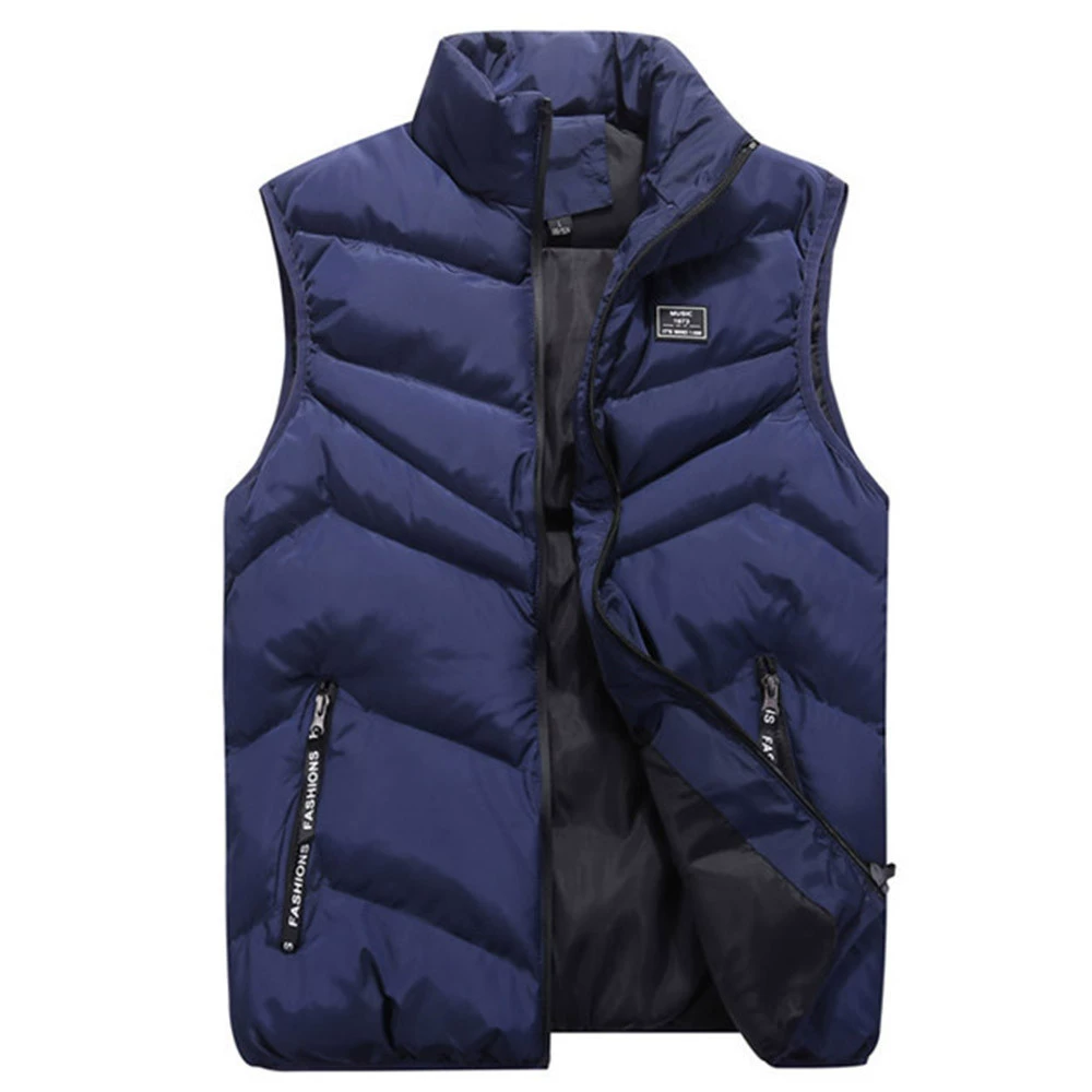 Men’s Chevron Quilted Sleeveless Puffer Vest