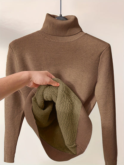 Women's Warm Classic Crew Neck Sweater