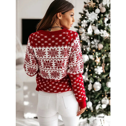Christmas sweater snowflake women casual comfy - Briar