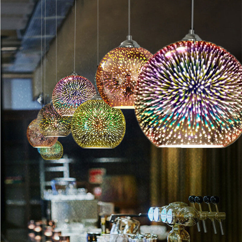 Colorful Glass Pendant Light Fixture - BritishElegance