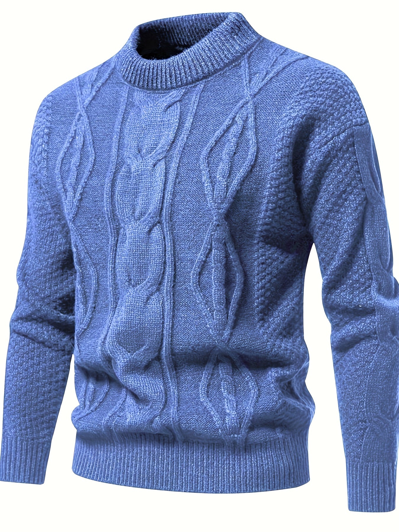 Plain knit sweater for men, vintage sweater