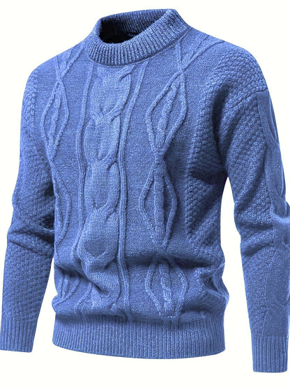 Plain knit sweater for men, vintage sweater