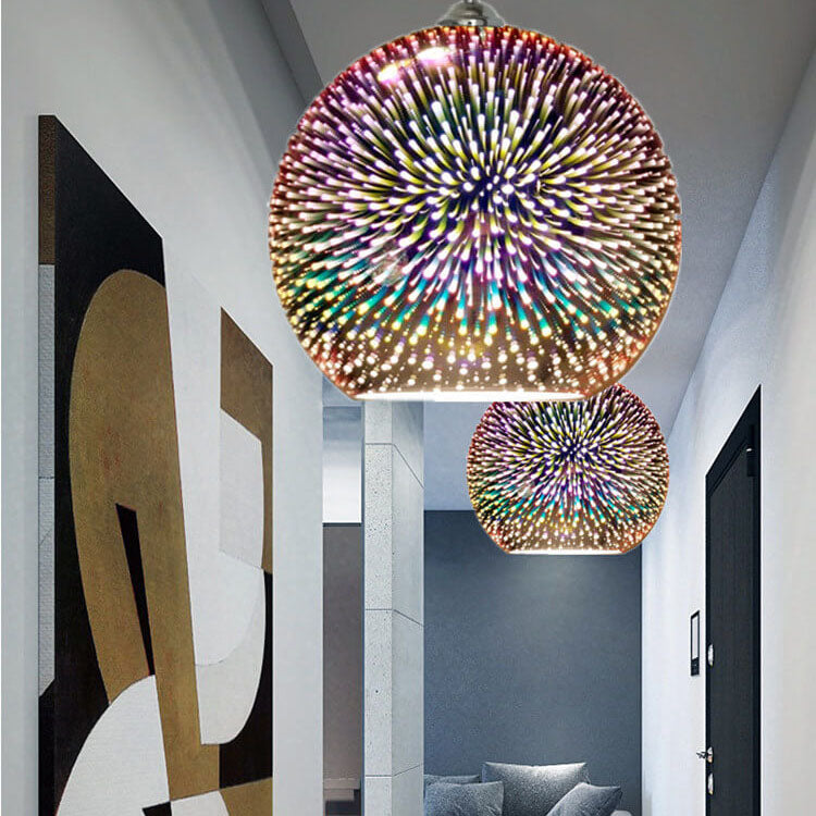 Colorful Glass Pendant Light Fixture