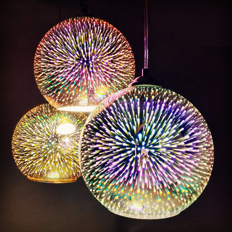 Colorful Glass Pendant Light Fixture