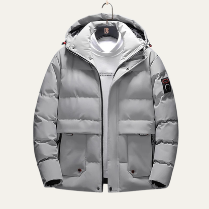 The Stirling Men’s Men’s Thick Warm Hooded Puffer Jacket