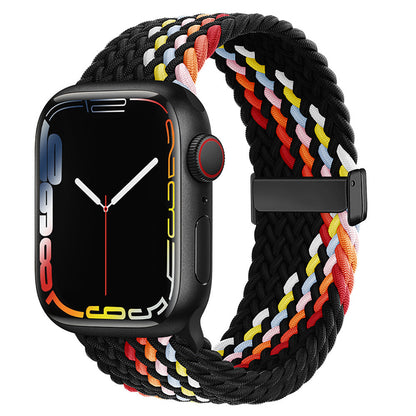 Stylish Braided Nylon Keychain with Strong Magnet Closure