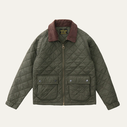 The Trouville Men’s Retro Quilted Winter  Bomber Jacket