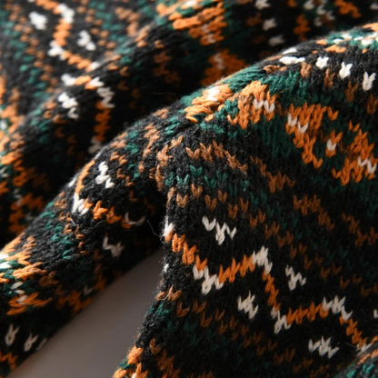 Men’s Patterned V Neck Knit Cardigan