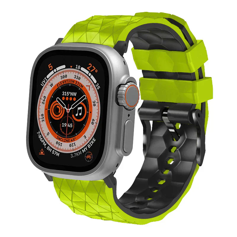 Sporty Two-Tone Football Strap For Apple Watch