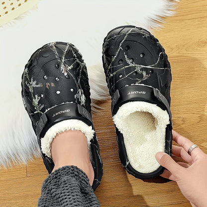 Men’s Winter Lined Crocs - Cozy Indoor House Shoes