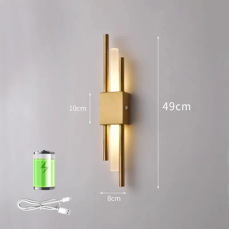 Bright Cordless LED Wall Light Fixture