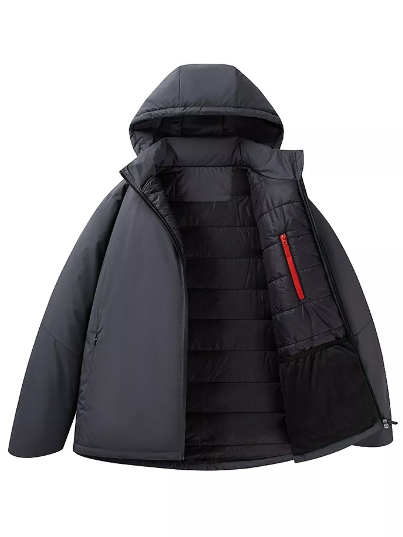 Large Men's Insulated Hoodie Coat