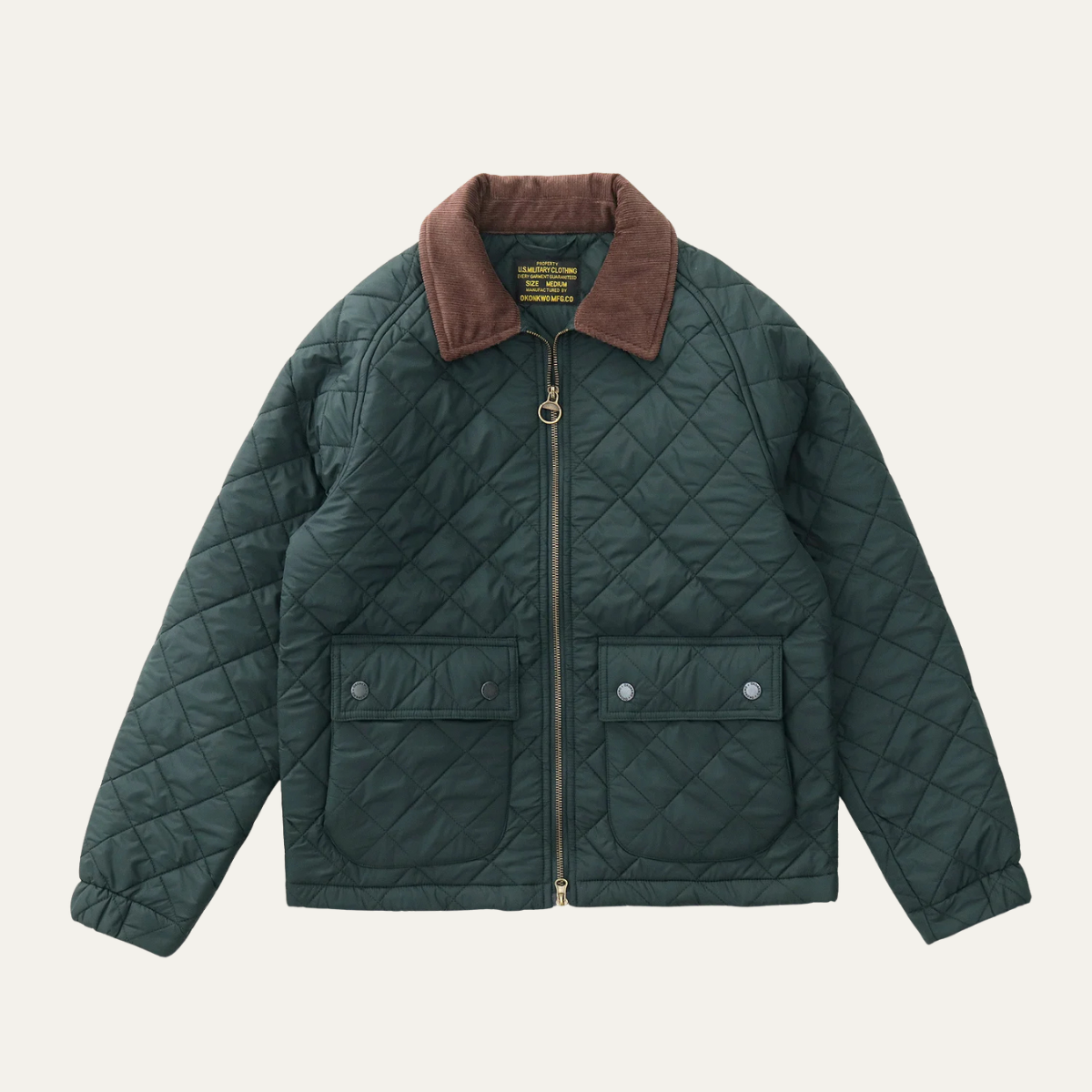 The Trouville Men’s Retro Quilted Winter  Bomber Jacket