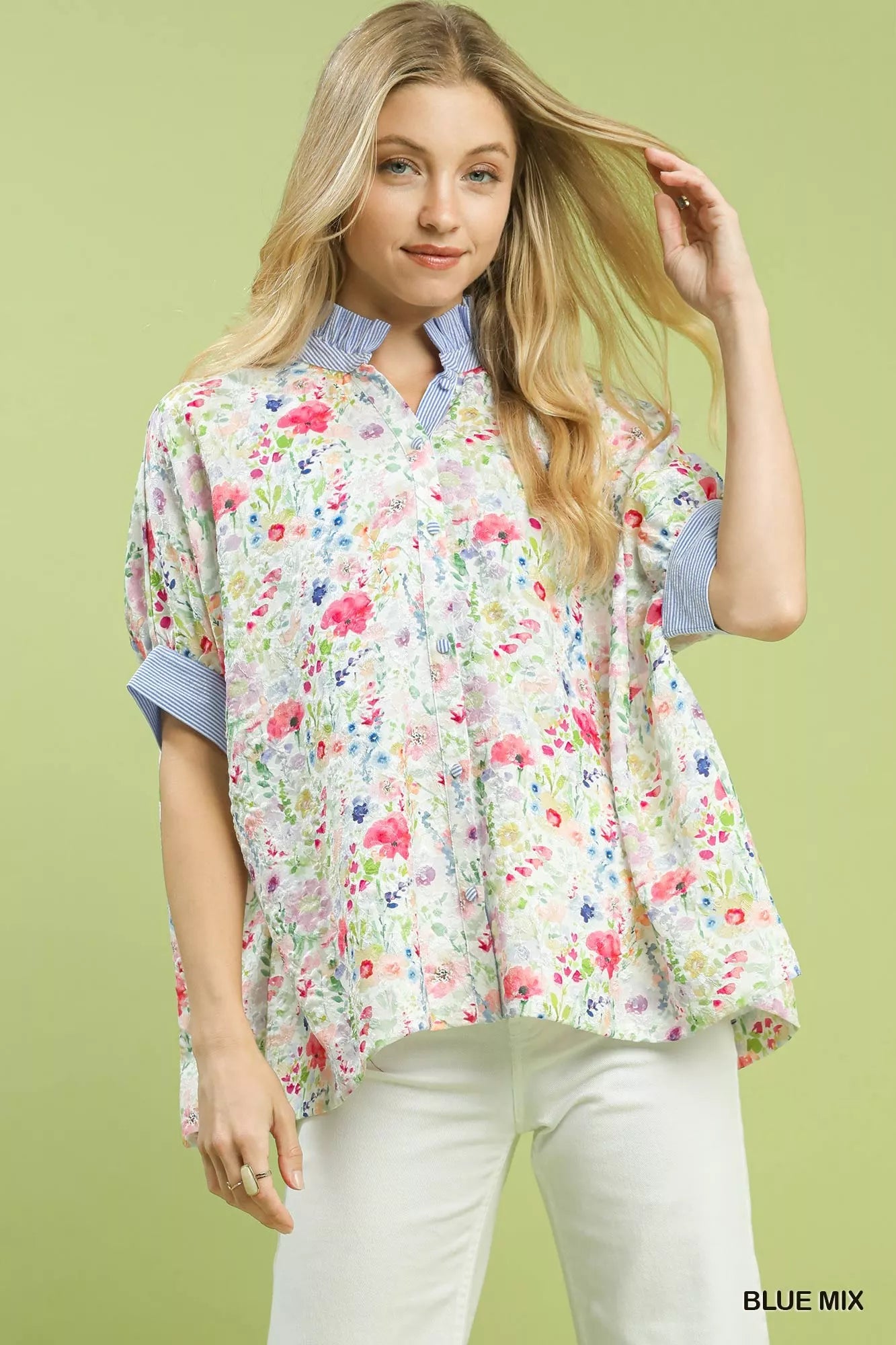 Classic Floral Pattern Dress Shirt - BritishElegance