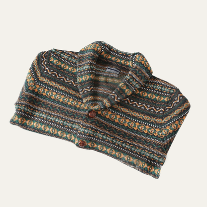 The Isola Bella Men's Vintage Nordic Wool Knitted Winter Cardigan