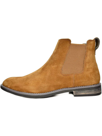 Suede Chelsea Boots Camel