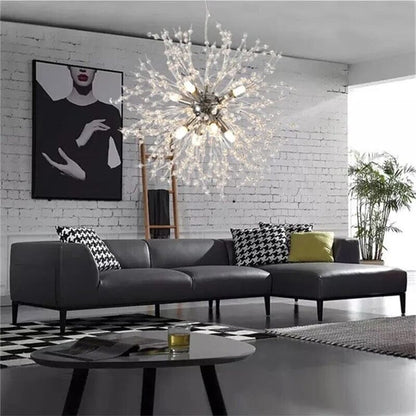 Luxurious Glass Floral Pendant Ceiling Lamp