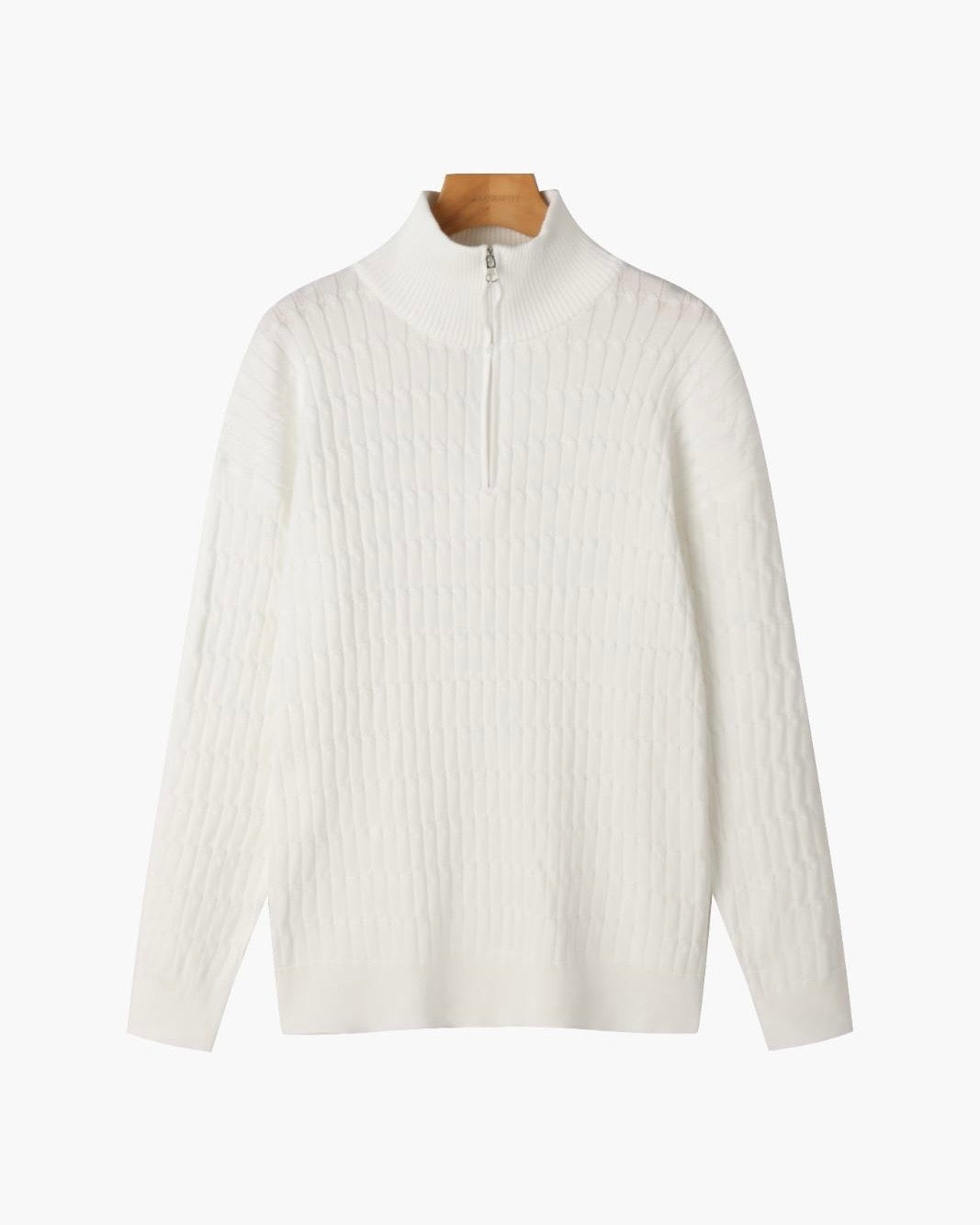 Men's Soft Cable Knit Pullover Sweater