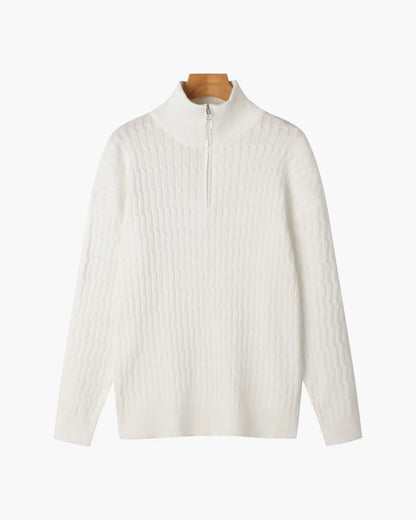 Men's Soft Cable Knit Pullover Sweater