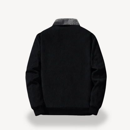 Men's Corduroy Sherpa Lined Bomber Jacket