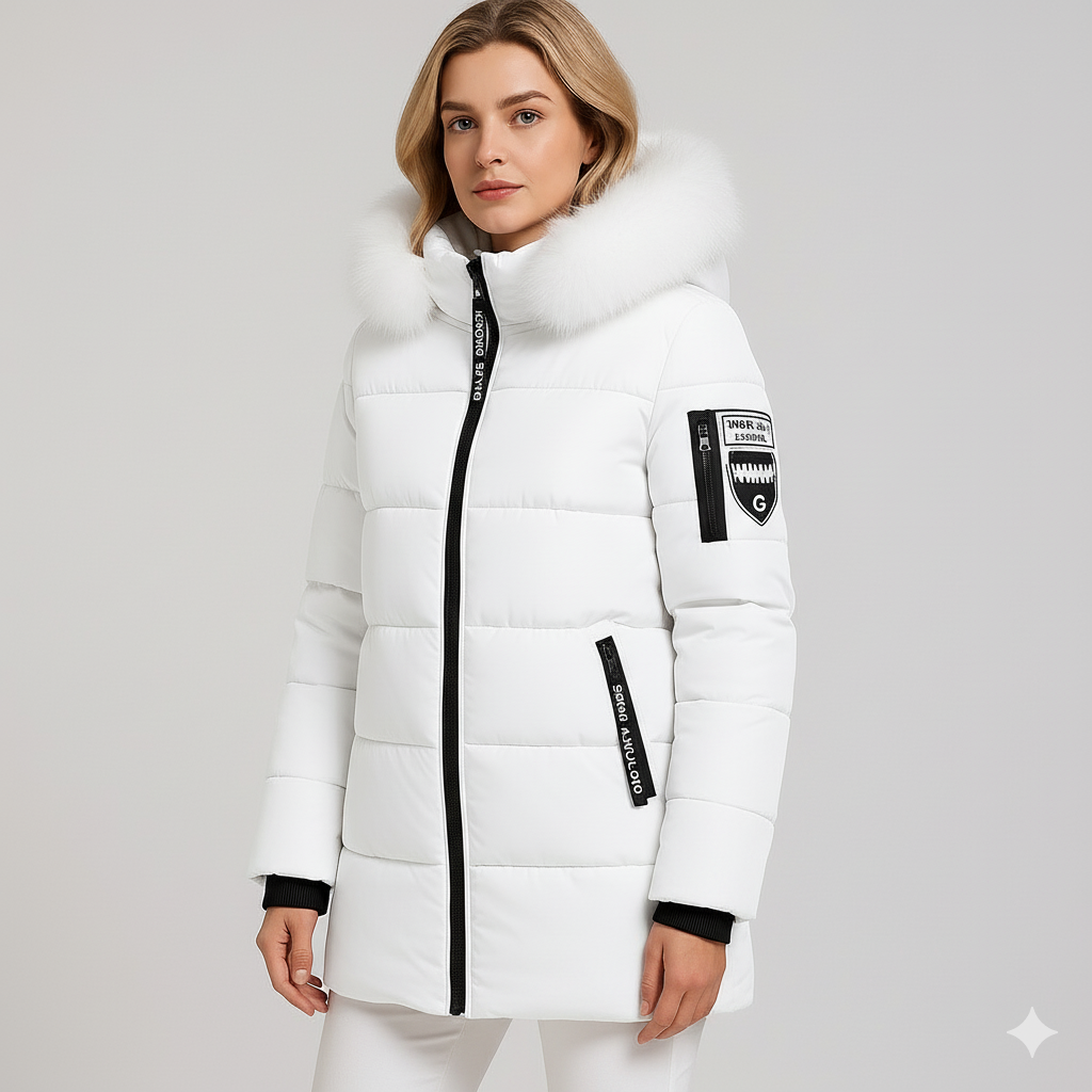 Alexis | Puffer Coat - Oversized Quilted Winter Outerwear with Fur Hood for Women