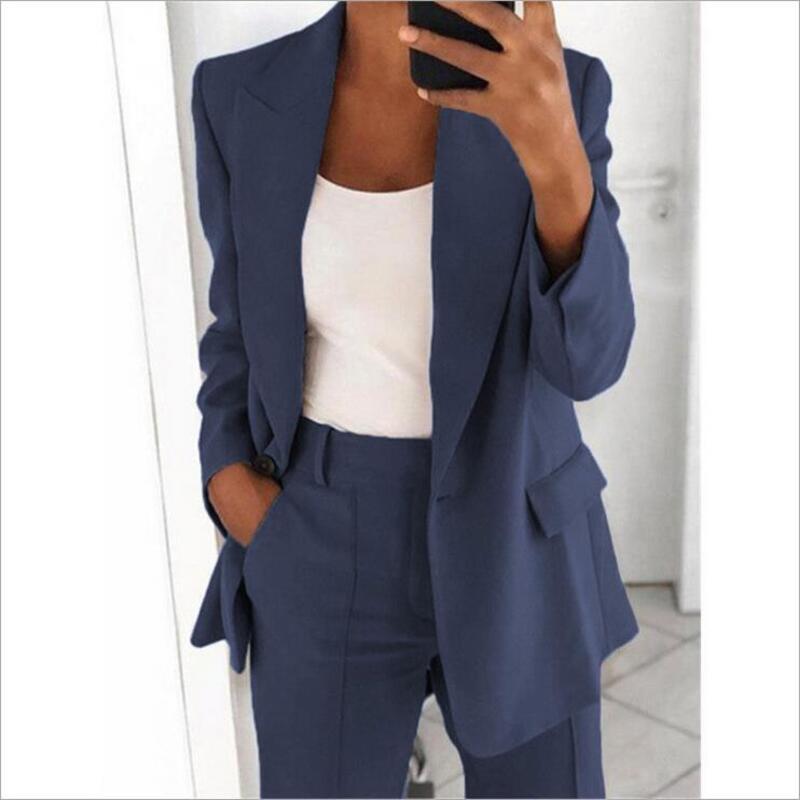 Classic Fit Women's Blazer and Trousers Suit