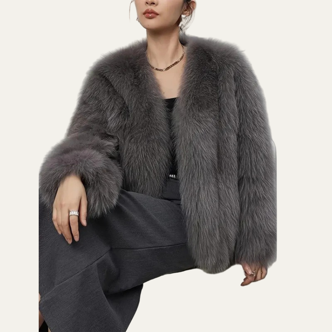 Women’s Cropped Fur Jacket
