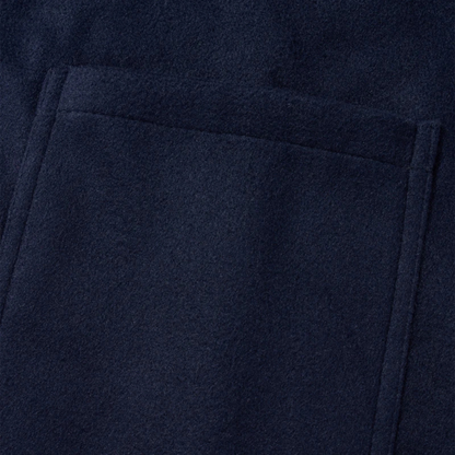 The Durham Men’s Warm Winter Navy Blue Wool Duffle Coat