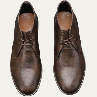 The Wildmere Men’s Vintage Ankle Brown Leather Boots