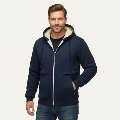 Men’s Sherpa Lined Heavy Zip Hoodie