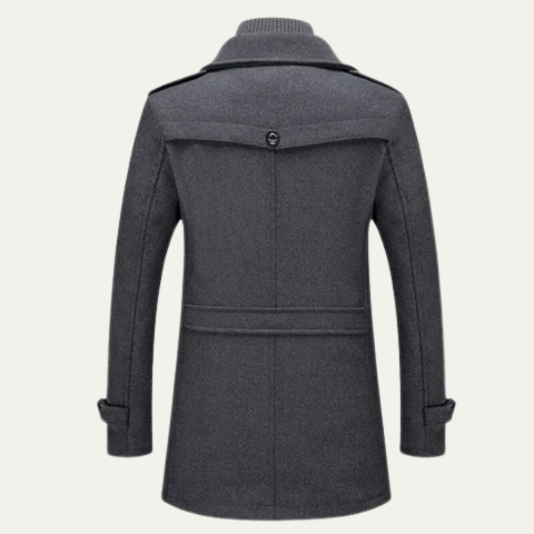 Men’s Classic Convertible Collar Trench Coat