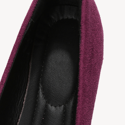 Women's Suede Bow Flats